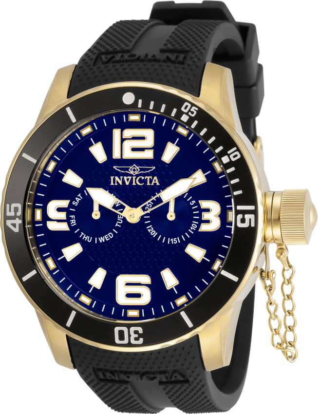 Invicta Men's 30700 Specialty Quartz 3 Hand Blue Dial Watch - Walmart.com