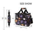 thumbnail image 3 of FORMRS Insulated Cooler Bag 24 Cans Capacity Soft Leakproof Lunch Box with Side Pockets, Orange Halloween Ghosts, 3 of 7