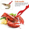 thumbnail image 3 of EIMELI 17Pcs Professional Seafood Tools Set Ergonomic Nut Cracker Set Including 4 Crab Crackers 4 Crab Forks/Picks 4 Seafood Scissors 4 Lobster Shellers for Dishwasher Safe, 3 of 9