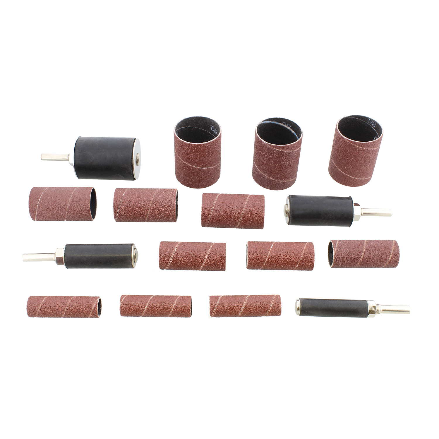 Hand Drill or Flexible Shaft 16 Drum Sanding Sleeves for Sanding