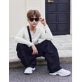 thumbnail image 6 of Arshiner Boys Long Sleeve Shirts Casual Crewneck T Shirt Solid Tees Tops with Chest Pocket, 6 of 6