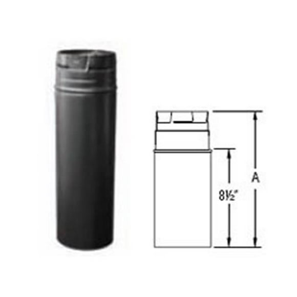 Dura Vent 4PVP-48AB 4 x 48 in. PelletVent Pro Pipe Extension - Black