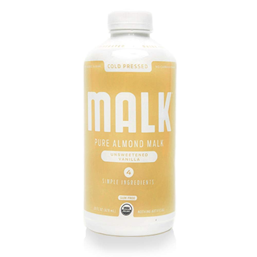 (6 Pack)Malk Unsweetened Vanilla Almond Milk