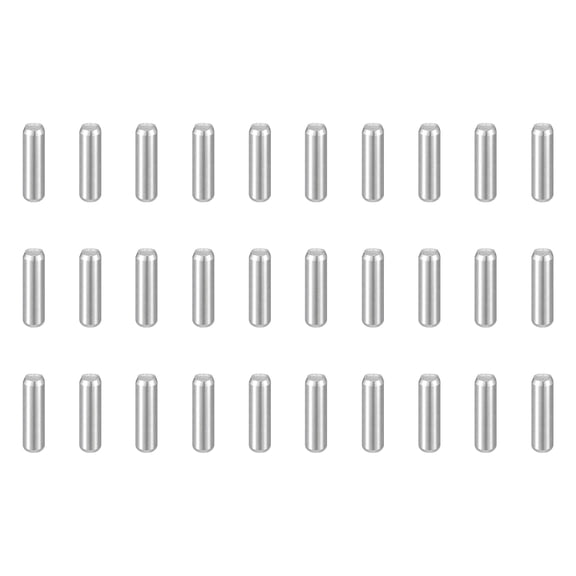 Uxcell 50pcs Dowel Pins M1.5(1.5mm) x 5mm 304 Stainless Steel Cylindrical Shelf Support Peg Pin Rod Fasten Elements for Metal Devices Wood Furniture DIY Installation, Silver