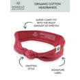 thumbnail image 3 of Honest Baby Clothing Baby Girl Organic Cotton Knotted Headbands, 2-Pack, 3 of 6