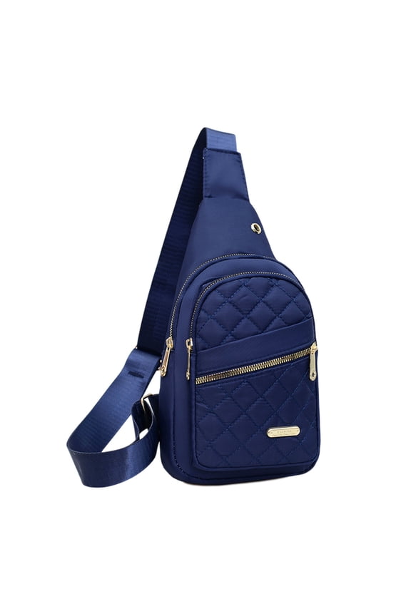 Large Capacity Chest Bag for Women Travel Sling Bag Crossbody Front Pack, Waterproof Fabric Shoulder Bag with USB Charging Port, Antitheft Pocket for Travel Hiking Outdoor, Daily Use