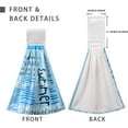 thumbnail image 4 of GZHJMY Summer Seaside Kitchen Hanging Towel Personalized Towels Absorbent Hanging Hand Towels for Bathroom Home Decor 2PC Quick Dry Washcloths Dish Towels, 4 of 7
