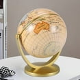 thumbnail image 3 of Retro Rotating World Globe Earth Antique Home Office Desktop Decor Geography Educational Learning Map School Supplies, 3 of 9