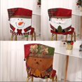 thumbnail image 1 of 3 piezas de fundas navideñas para sillas de comedor, decoración de mesa navideña, funda trasera de silla con gorro de Papá Noel para decoración navideña de restaurantes, festivales y fiestas 51, 1 of 5