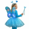 thumbnail image 4 of Toddler Girls Sleeveless Floral Dress with Carnival Outfit for Stage Show Kindergarten Play Kids Dresses for Girls 2-3 Years, 4 of 5
