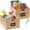 Natural, variant on Best Choice Products Set of 2 16in Woven Water Hyacinth Pantry Baskets w/ Chalkboard Label, Chalk Marker - Natural