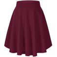 thumbnail image 1 of Women's Basic Flared Casual Mini Skate Skirt Versatile Stretchy, 1 of 8