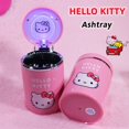 thumbnail image 2 of Cenicero de dibujos animados de Hello Kitty Kuromi, decoración creativa para dormitorio, Kawaii, melodía, niñas, ilumina el hogar, coche, dormitorio, 2 of 4