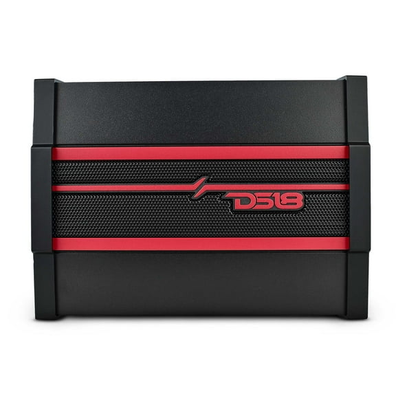 DS18 CANDY-X4B Car Amplifier 4-Channel Class D, 1600W Peak Power RMS, 4 x 120W at 4 Ohm, 4 x 200W at 2 Ohm, and 2 x 350W at 4 Ohm Bridge - Compact Size, fits into Any Vehicle