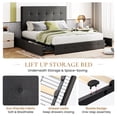 thumbnail image 6 of Sha Cerlin Dark Grey Full Fabric Platform Bed Frame with 4 Storage Drawers & Adjustable Headboard, Adult, 6 of 8