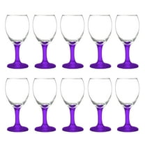 10 Aragon Wine Glasses Set, 8.5 oz. - High standard, USA made - Purple