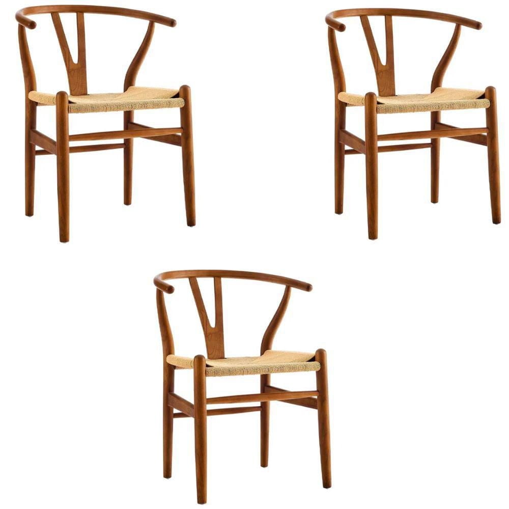 Heavenly Collection Wood Dining Chair SET OF 3