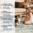 thumbnail image 7 of Garvee 5'x7' Vintage Floral Print Area Rug Botanical Carpet, Washable Rug with Non-Slip Backing for Living Room Dining Room Home Decor, Beige Blue, 7 of 7