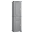 thumbnail image 4 of GDF Studio Set of 2 Storage Cabinets with Adjustable Shelf, Drawers and Door Racks for Bathroom or Office, Gray, 4 of 10