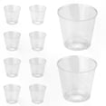 thumbnail image 1 of 50-Pack 30ml Clear Plastic Shot Glasses for Parties & Events, Disposable Tumblers for Beverages, Desserts, 1 of 4