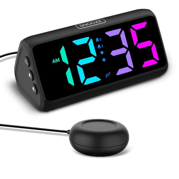 Despertador Netzu Loud para personas que duermen mucho con vibrador y RGB