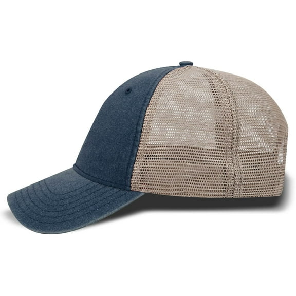 Softfit Oversized Trucker Hats (Navy/Khaki)