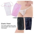 thumbnail image 4 of Qarigey 100 Uds. Bragas desechables de viaje en Tanga, ropa interior de Spa con espalda en T, calzoncillos de Sauna elásticos no tejidos para Ropa interior Azul, 4 of 6
