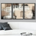thumbnail image 2 of wall26 Framed Canvas Print Wall Art Set Minimal Brown Color Block Landscape Abstract Shapes Illustrations Modern Art Decorative Multicolor Chic for Living Room, Bedroom, Office - 16"x24"x3, 2 of 5