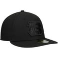 thumbnail image 3 of Men's New Era Black Cincinnati Bengals Black on Black Low Profile 59FIFTY II Fitted Hat, 3 of 6