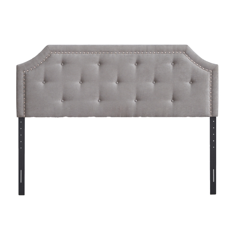 Home 2 Office Jane King Size Fabric Headboard with Button Tufted in