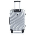 thumbnail image 2 of TUCCI T0283-24in-SLV 24 in. Cremosa T0283 ABS Carry-On Luggage, Silver, 2 of 4