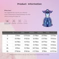 thumbnail image 4 of iiniim Womens Metallic Shiny Space Suit Flight Skater Dress with Gloves Outfit Alien Robot Blue L, 4 of 7