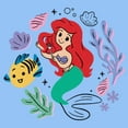 thumbnail image 2 of Infant's The Little Mermaid Ariel and Flounder Cute Drawing  Bodysuit, 2 of 3