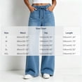 thumbnail image 2 of Women's Wide Leg Denim Jeans, Drawstring Elastic Waist, Side Hand Pockets, Soft Light‑wash Denim for Daily Weekend Going‑out Scenarios, Wide Leg Jeans Light Blue L, 2 of 6
