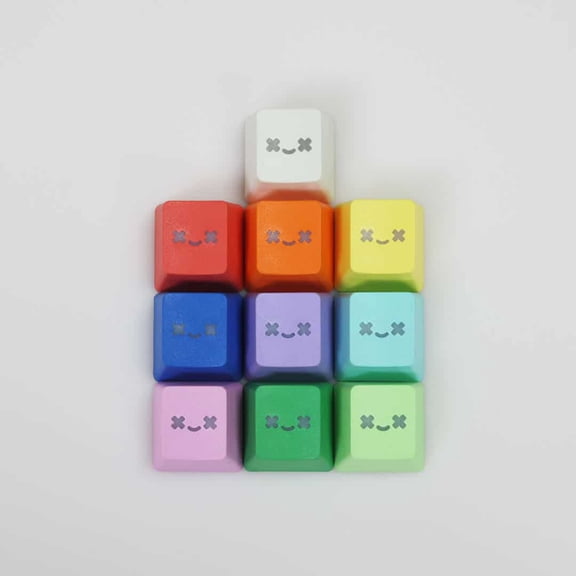 Smiley Keycap - Translucent Doubleshot PBT - R4 OEM Profile