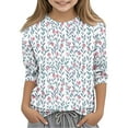 thumbnail image 2 of Bnwani Toddler Shirts Long Sleeve Crew Neck Casual Originality Printed Tops 7-8 Years, 2 of 6