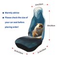 thumbnail image 4 of Honeii Surfing Guinea Pig Print Car Seat Covers 2 Pieces, Full Set Universal Seat Covers for Cars, Waterproof Auto Seat Protectors, 4 of 7
