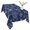 Navy, variant on Teal Snowflake Christmas Table Cloth Waterproof Tablecloths, Xmas Snowflake Tablecloth Dining Table Cover for Kitchen Party Tabletop Outdoor, Square Tablecloth 54x54 Inch