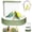Green-B, variant on Budgie Shower Bath Fountain, Automatic Bird Bath with Pump and Adjustable Flow Valve, Indoor Parrot Shower Tub with Running Water Perch, Double-Row Pipe Non-Slip Design for Parakeet Conure (White)