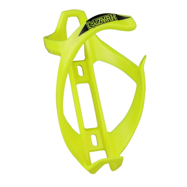 Bicycle Water Bottle Cage Plastic Cycling Bottle Holder Adjustable Bike Drink Cup Rack, Yellow