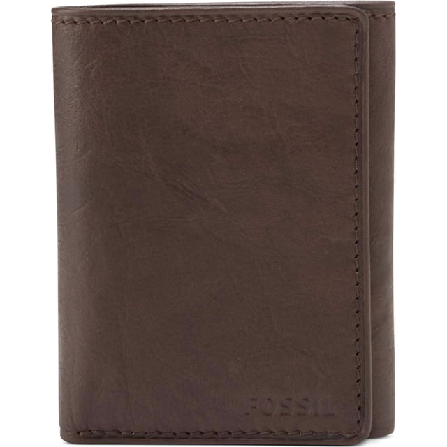 Fossil Mens Ingram Trifold Wallet, Marrón, Talla única Fossil Tríptico