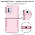 thumbnail image 6 of For Motorola Moto G 5G 2025 Case, 2 in 1 Hard PC Phone Case for Moto G Play 5G 2025 6.7", Takfox Rubber & Rugged Sturdy Shockproof Full Body Protection Case Cover,Rose Gold, 6 of 9