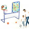 thumbnail image 3 of Children Football Goal Basketball Stand, Mini Basketball Stand, Convenient To Use Exercise Toy For Outdoor Indoor, 3 of 8