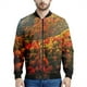 thumbnail image 4 of Chaqueta con cremallera y estampado de montaña para hombre, sudadera informal de manga larga con estampado 3D de paisajes naturales, chaquetas de gran tamaño, 4 of 4