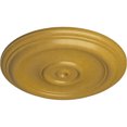 thumbnail image 3 of Ekena Millwork 12"OD x 1"P Traditional Ceiling Medallion (Fits Canopies up to 2 3/4"), Hand-Painted Iridescent Gold, 3 of 6