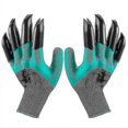 thumbnail image 1 of Digging Gloves Gardening Dipping Labor Protection Paws Garden Planting Vegetable Flowergreen, 1 of 5