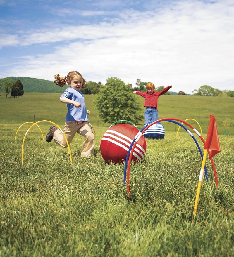Magic Cabin Kick Outdoor Croquet Set