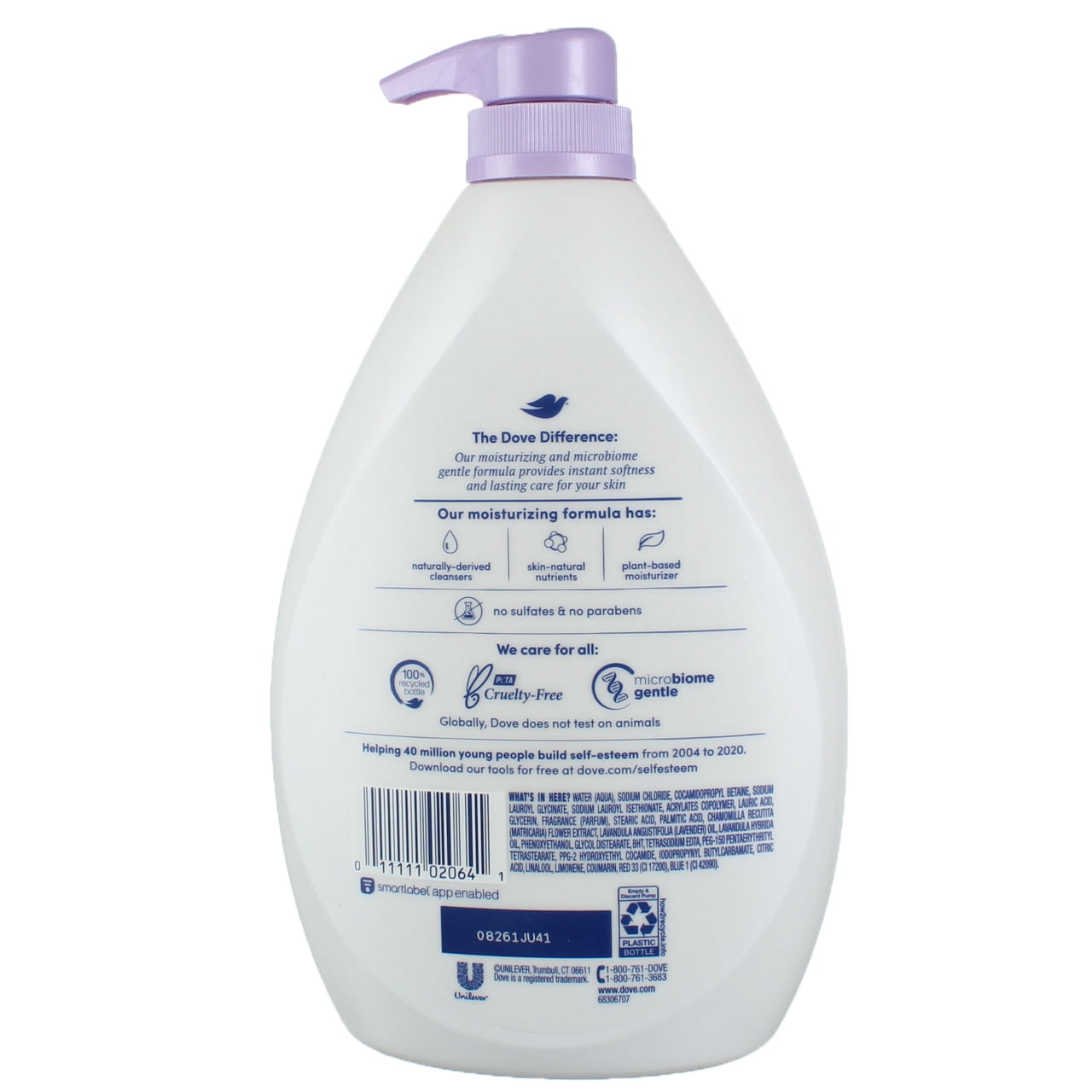 Dove Relaxing Nourishing Body Wash, Lavender Oil & Chamomile, 34 fl oz (3 pack) (Bundle)