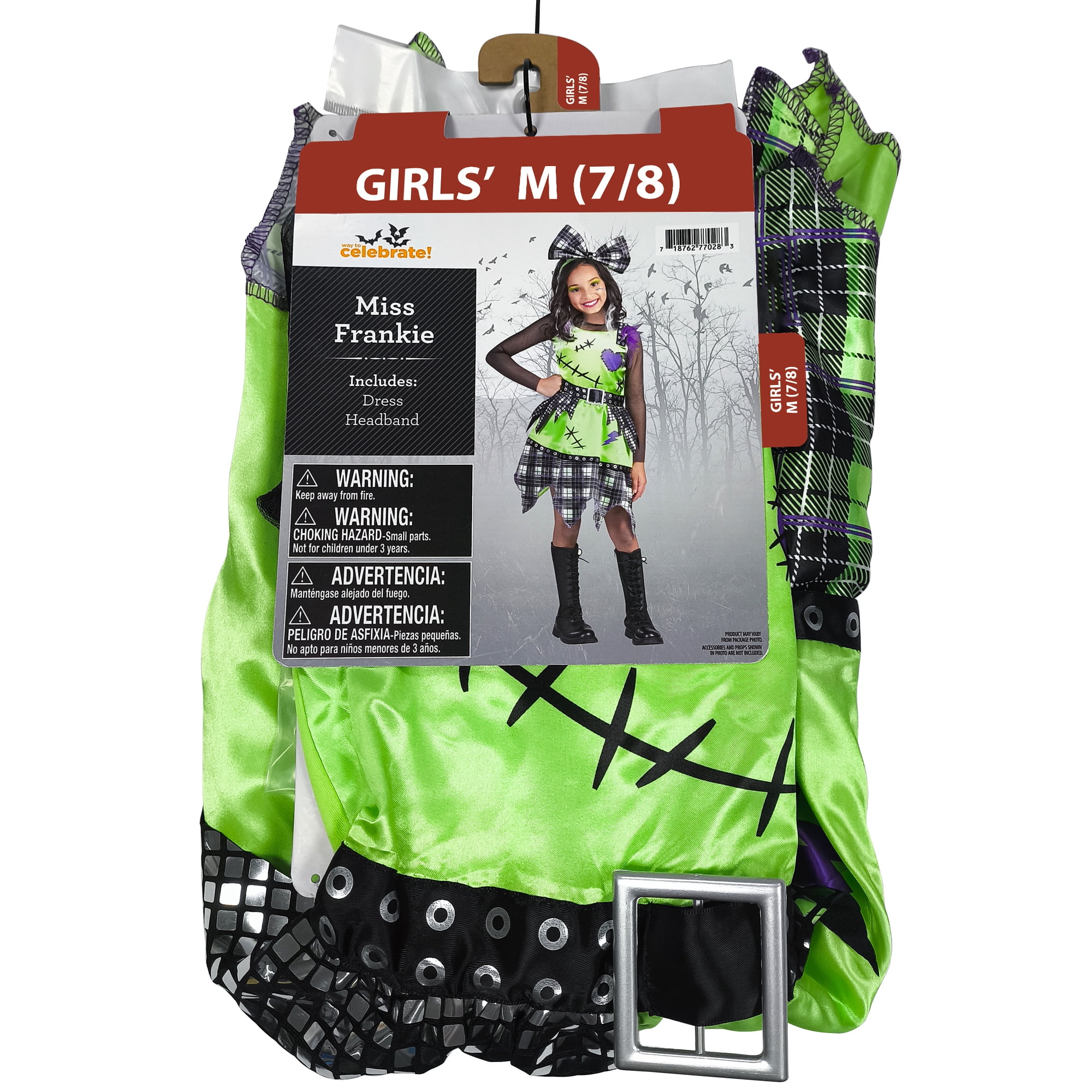 Miss Frankie Halloween Costume for Children, Girls' Size M (7/8), by Way to Celebrate