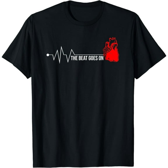 Heart Attack Survivor-The Beat Goes On-Open Heart Surgery T-Shirt